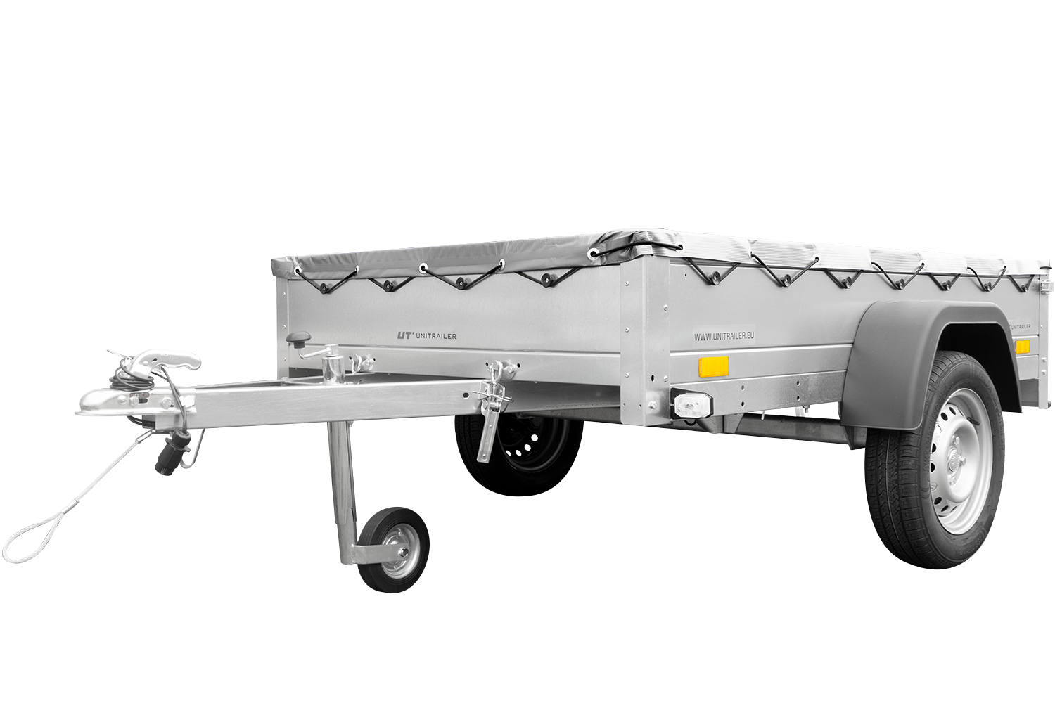 Remorque galvanisée 200×125 cm Garden Trailer 201 KIPP + accessoires
