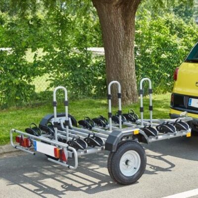 Remorque porte-vélos sur attelage Mottez pour 6 vélos
