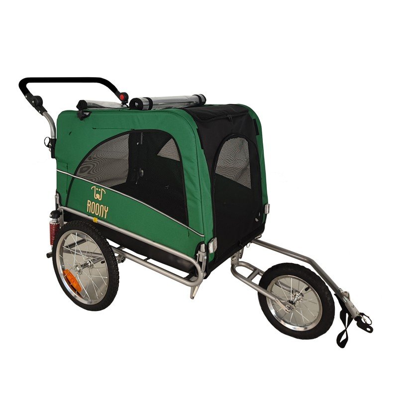 Remorque à vélo pour chien XL avec suspension Roony